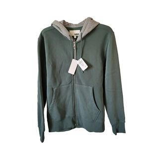 Men's LCKR Long Sleeve Full Zip Hooded Jacket, Size Small- Green